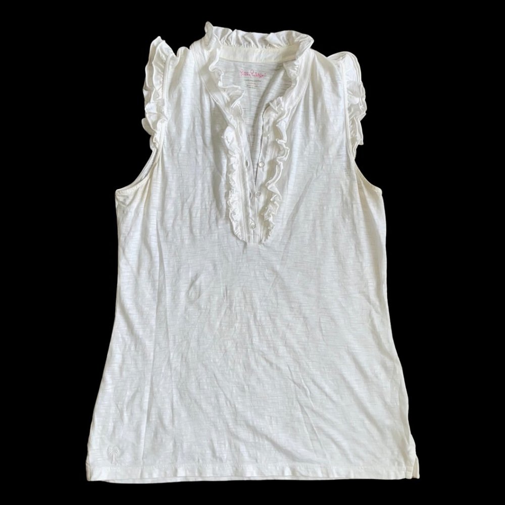 Lilly Pulitzer Ruffle Collar Top